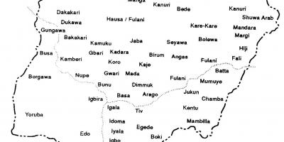 描きナイジェリアの地図