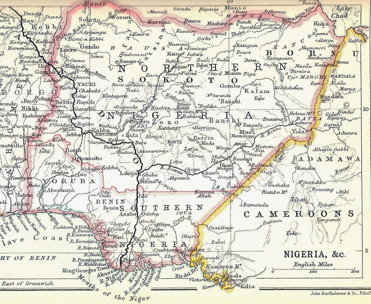 地図oldナイジェリア