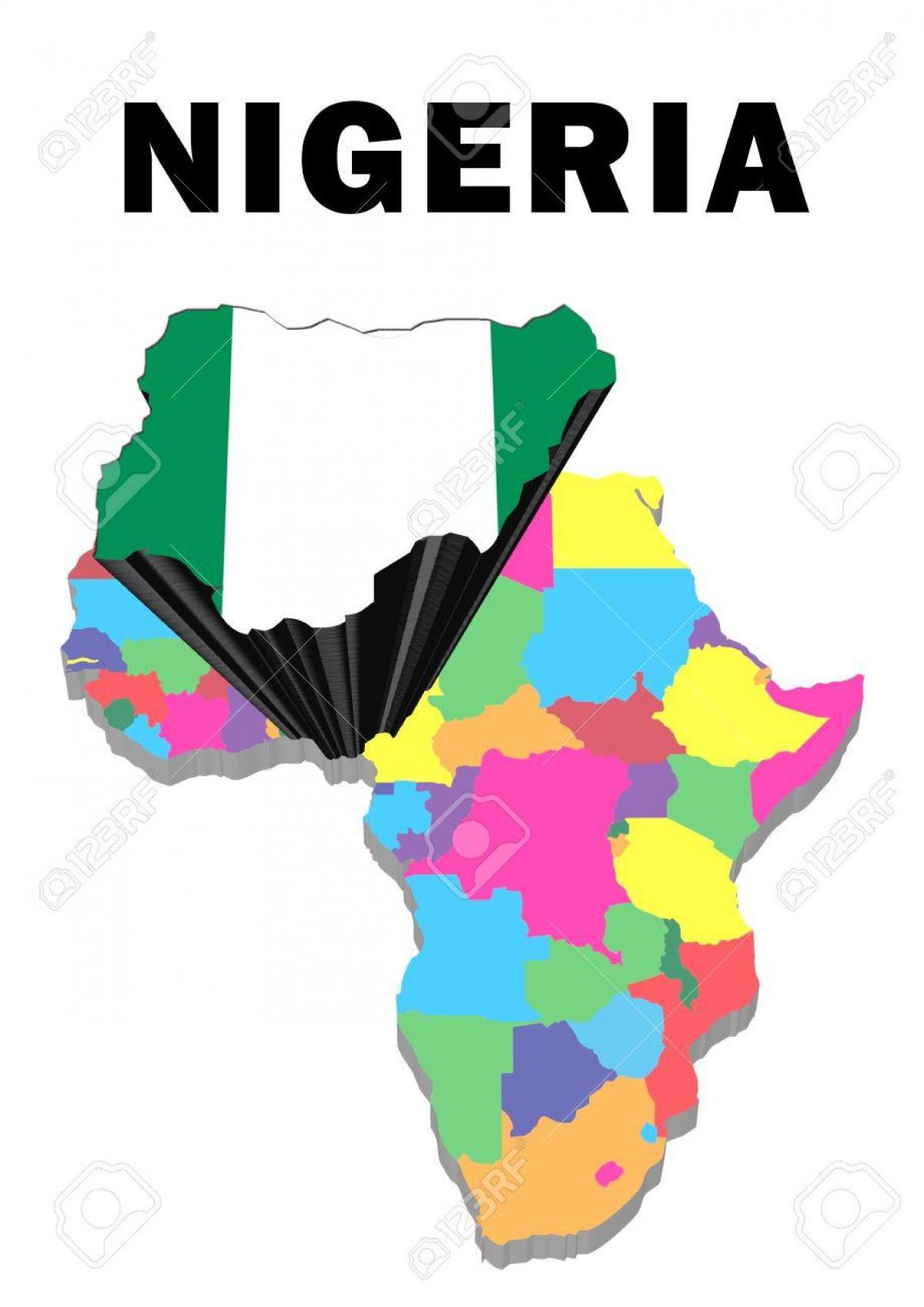 図アフリカのナイジェリアされ