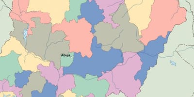 地図のナイジェリアのベクトル