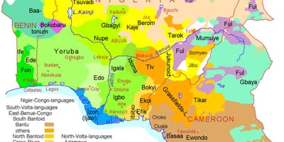 ナイジェリア言語地図