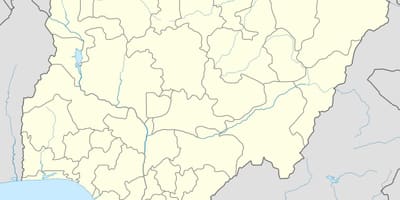 地図の砂漠化ナイジェリア